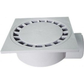 Resim Çamur Kovalı Balkon/Teras Yer Sifonu / Süzgeci Yandan Çıkışlı 25* 