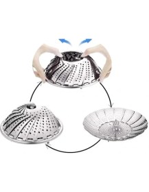 Resim Paslanmaz Çelik Buharda Pişirme Sepeti 