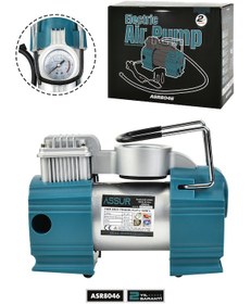 Resim Assur ASR8046 12V Çakmaklık Girişli 150 Psi Hava Kompresörü Mavi 