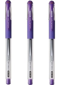 Resim Uniball Signo Needle 0.38 İğne Uçlu Jel Kalem Mor Üç Adet 