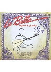 Resim La Bella Lbh-20 Uzun Sap Saz Teli - 0.20 Uzun Bağlama Teli Takım 
