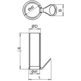 Resim Yırtmaçlı Kulaklı Tapa 