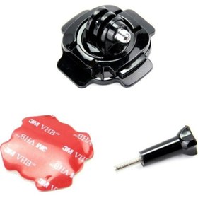 Resim Genel Markalar Gopro Uyumlu 360 Derece Dönebilen Kask Aparatı 