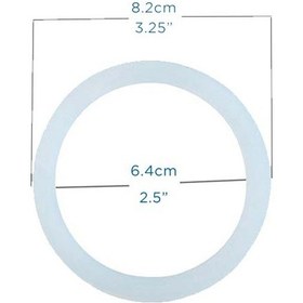 Resim Grosche 9 Cup Moka Pot İçin 3 Adet Silikon Conta Ve Filtre Seti 