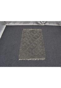 Resim Zehra Abla Halı Yeni El Dokuma Tek Renk Tiftik Yün Siirt Battaniyesi Kilim 5771 