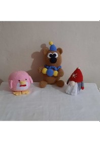 Resim Amigurumi Örgü Oyuncak Uyku Bebekleri 