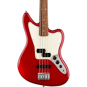 Resim Fender Player Jaguar Bass 4 Telli Bas Gitar - Candy Apple Red / Pau Ferro 