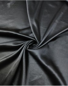 Resim Siyah Renkte Astarlık Saten Kumaş 150x300cm-11141 