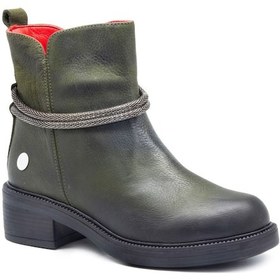 Resim Mammamia D23kb 4435 Haki Bayan Ayakkabı Çizme-Bot Bot Haki 