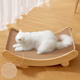 Resim Popüler Tercih Katı Ahşap Kedi Tırmalama Direği - Dayanıklı Mobilya Koruyucu & Eğlenceli Aktivite Merkezi, Sisal Tırmanma Yüzeyi ile Alan Tasarruflu Tasarım, Kolay Montaj İç Mekan Kedileri için 