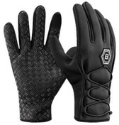 Resim Schulzz Rockbros Motosiklet Kayak Eldiveni Su Soğuk Rüzgar Geçirmez Dokunmatik Parmak Özellikli L 