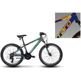 Resim Carraro Force 400 Erkek Dağ Bisikleti 325h V 24 Jant 21 Vites Mat Petrol Kırmızı Turuncu Çok Renkli 