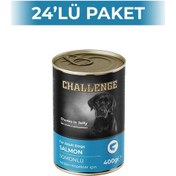 Resim Challenge Somon Balıklı Yetişkin Köpek Konservesi 400 Gr 24 Adet 