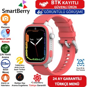 Resim Z51 Görüntülü Görüşme Gps Wıfı Net Konum Gizli Dinleme Akıllı Çocuk Takip Saati Sim Kartlı - Kırmızı 