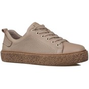 Resim Trend Adımlar Vizon Opi Hakiki Deri Kadın Sneaker 