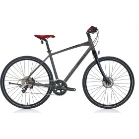 Resim Carraro Sportive 250 508H 22V Mat Antrasit Siyah Kırmızı Şehir Bisikleti 