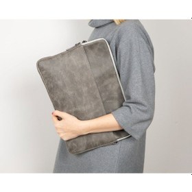 Resim Torıno Ash Gray Super Slim 16inç Laptop / Apple Uyumlu MacBook Kılıf Gri 