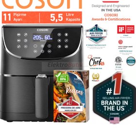 Resim COSORI 5,5 L 11 Program, On Isitma ,sicak Tutma, Dokunmatik, Bulasikk Makinesinde Yikanabilir, 1700w 