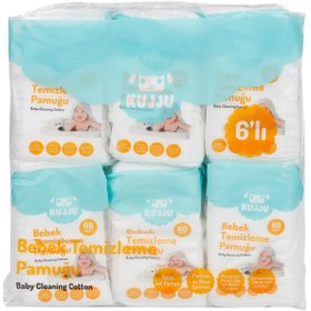 Resim Kujju Bebek Temizleme Pamuğu 6x60 Adet - Standart / Standart 