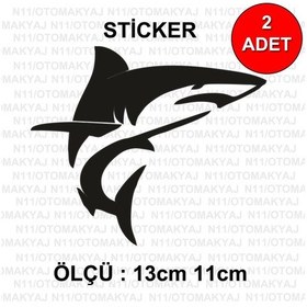 Resim Kopekbalığı Jaws - Araba Kask Motosiklet Laptop Taplet Sticker 