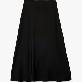 Resim Koton Midi Boy Çan Kesim Saten Kloş Etek Siyah 5sak70142uw Siyah 