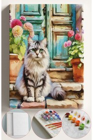 Resim Su'lepas Sayılarla Boyama Seti Numaralı Tuval Fırça Boya 40x50 Cm - KAPIÖNÜKEDİ 