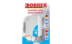 Resim Harlem Ron Bosher Elektrikli Şofben 7500W Su Isıtıcı Beyaz Renk Modeli ile Hızlı Isıtma 