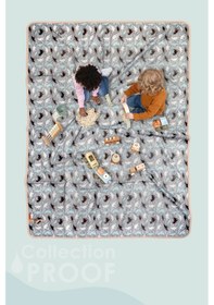 Resim Proof Sıvı Geçirmez Etkinlik Aktivite Halı Örtüsü 140x200 cm Çok Amaçlı Bebek Çocuk Oyun Matı Junior 