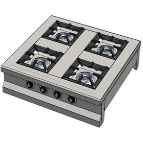 Resim Csa Karacasan Set Üstü Dörtlü 4 Gözlü Doğalgazlı Ocak 100x100x25cm 