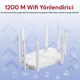 Resim Dembastore UMT6 AC1200 Mbps Wifi Güçlendirici Router 