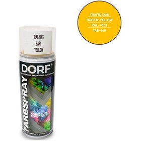 Resim Dorf Sarı Sprey Boya Taksi Sarısı Akrilik Ral1003 400Ml 