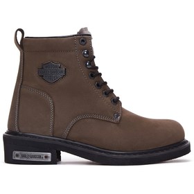 Resim Harley Davidson Erkek Vizon Nubuk Gibson Deri Bot 