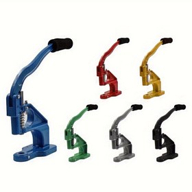 Resim Metal Kalıplar, Çift Kapaklı Perçinler & Snap Gözü Bağlantı Elemanları için Çok Yönlü El Basın Makinesi - Deri İşleri, Elbise Dikişi & DIY Projeleri için İdeal, Çoklu Renklerde Mevcut 