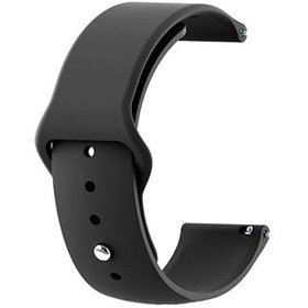 Resim Amazfit GTR 3 Pro Mat Klasik Silikon KRD 11 Siyah Kordon 