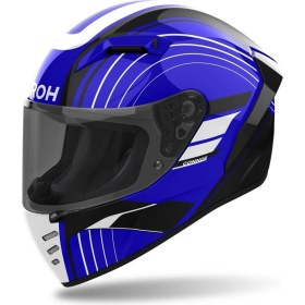 Resim Airoh Connor Achıeve Blue Gloss Kask 