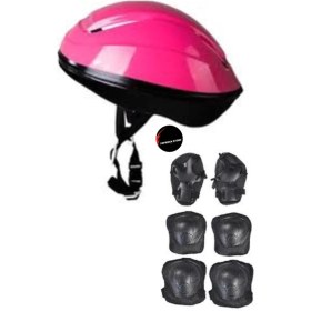Resim Top Rock Store Çocuk Kask Dizlik Dirseklik Ellik Set 7 Parça Scooter Bisiklet Paten Kaykay Koruyucu Set 