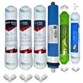 Resim Pemax Water Solutions Kapalı Kasa Su Arıtma Cihazlarına Ecomax 6'lı Vontron Mebran Alkali-Tatlandırıcı 