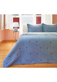 Resim Linens Vita Çift Kişilik Yatak Örtüsü Seti Mavi 