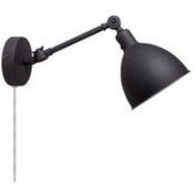 Resim Rsylight Retro Metal Mafsallı Akrobatik Kablolu Fişli Dekoratif Rustik Aplik Siyah 