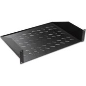 Resim Cabex 1u D=250MM 19 Rack Mount 2 Noktadan Bağlantılı Sabit Raf 
