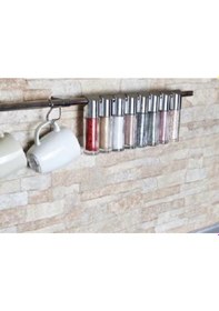 Resim Moderno Sekizli Askılı Baharatlık Şeffaf 