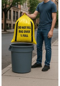 Resim Sarı Rulo Çöp Poşeti 38,5x85cm 3x25 Adet Ev Mutfak İş Ofis Avantajlı Paket 