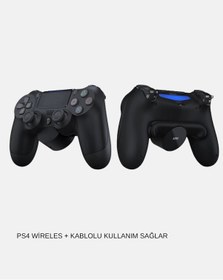 Resim Znv Zenvia Mey İthalat Ps4 Kablosuz Oyun Kolu V2 Bluetooth Bağlantılı, Titreşimli, Pc Ve Mobil Uyumlu Znv2025 