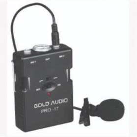 Resim Gold Audio Pro-17 Ikili Sesi Ayarlanabilir Kablolu Yaka Mikrofon 