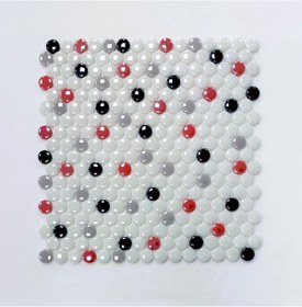 Resim MozaiKristaL Mutfak tezgah arası ve tüm yüzeyler için 22 mm Yuvarlak Cam Mozaik. ( 1 Kutu = 1 m2 Fiyatıdır ) 