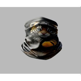 Resim Buffalo Animals Tasarımlı Motorcu Buff Maske Outdoor Boyunluk Unisex Bandana Siyah 