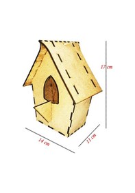 Resim Boya Setli. 3D Ahşap Boyama Maketi Kuş Evi Maket Etkinlik Oyunu 