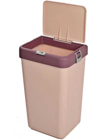 Resim Moonstar Motek Kirli Çamaşır Sepeti Pratik Kapaklı 40 Litre Mt08 