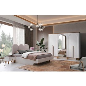 Resim Kosova Mdf Bazalı Yatak Odası Takımı 