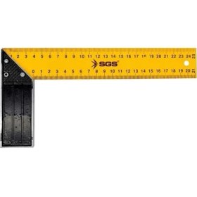 Resim Sgs Marangoz Gönye 300MM Alüminyum Gövde ile Dayanıklı ve Hafif Açı Ölçüm Aracı 